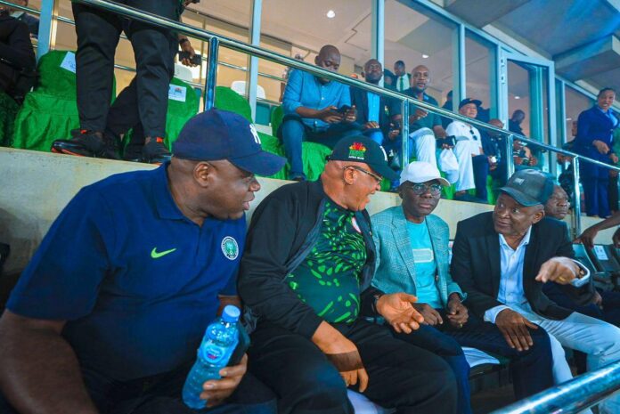 GOV. UMO ENO HOST ONDO,LAGOS AND BAYELSA GOVERNOR'S